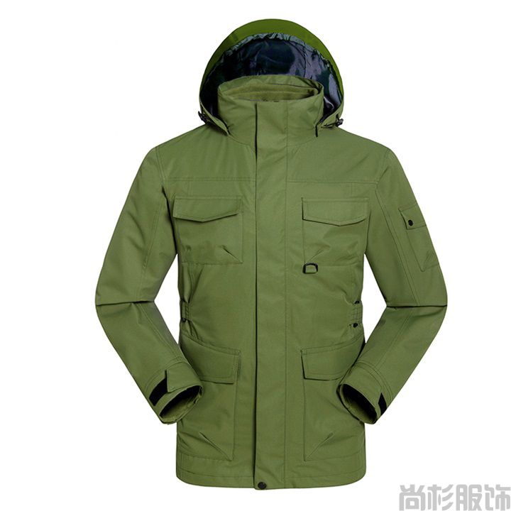 軍綠色兩件套工裝風(fēng)格沖鋒衣(圖7) 軍綠色兩件套工裝風(fēng)格沖鋒衣(圖7)