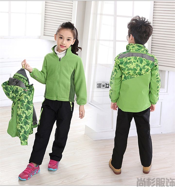 兒童兩件套沖鋒衣滑雪服(圖6) 兒童兩件套沖鋒衣滑雪服(圖6)